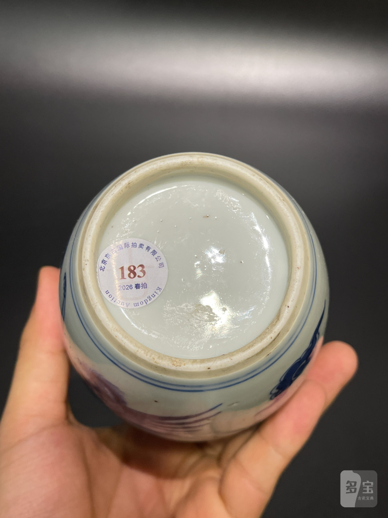 清康熙 青花凤纹长颈瓶 - 图11